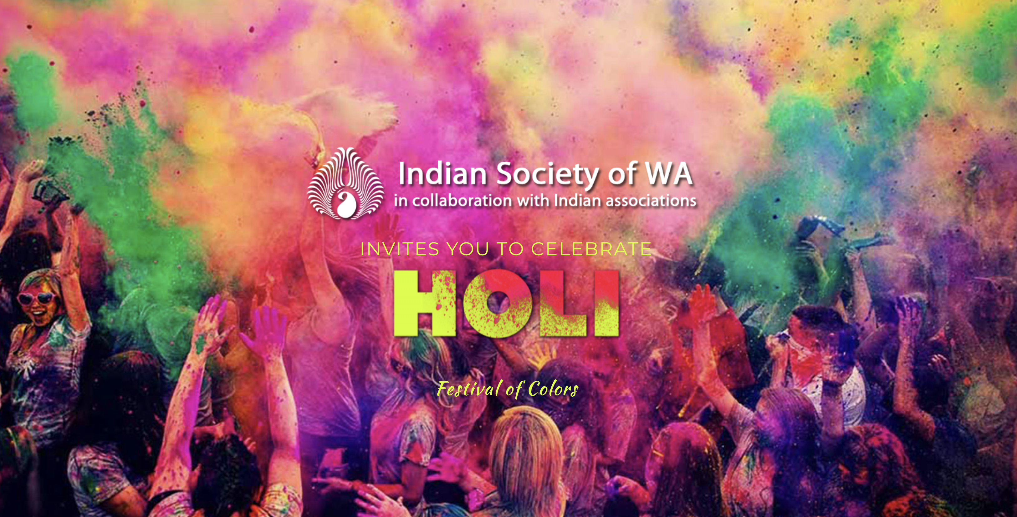 HOLI 2021, Festival of Colours - Indian Society of WA